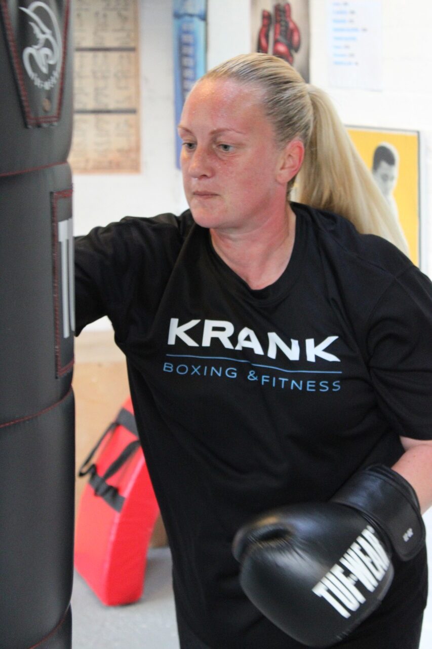 Boxing bags at Krank Boxing & Fitness HQ in Durham