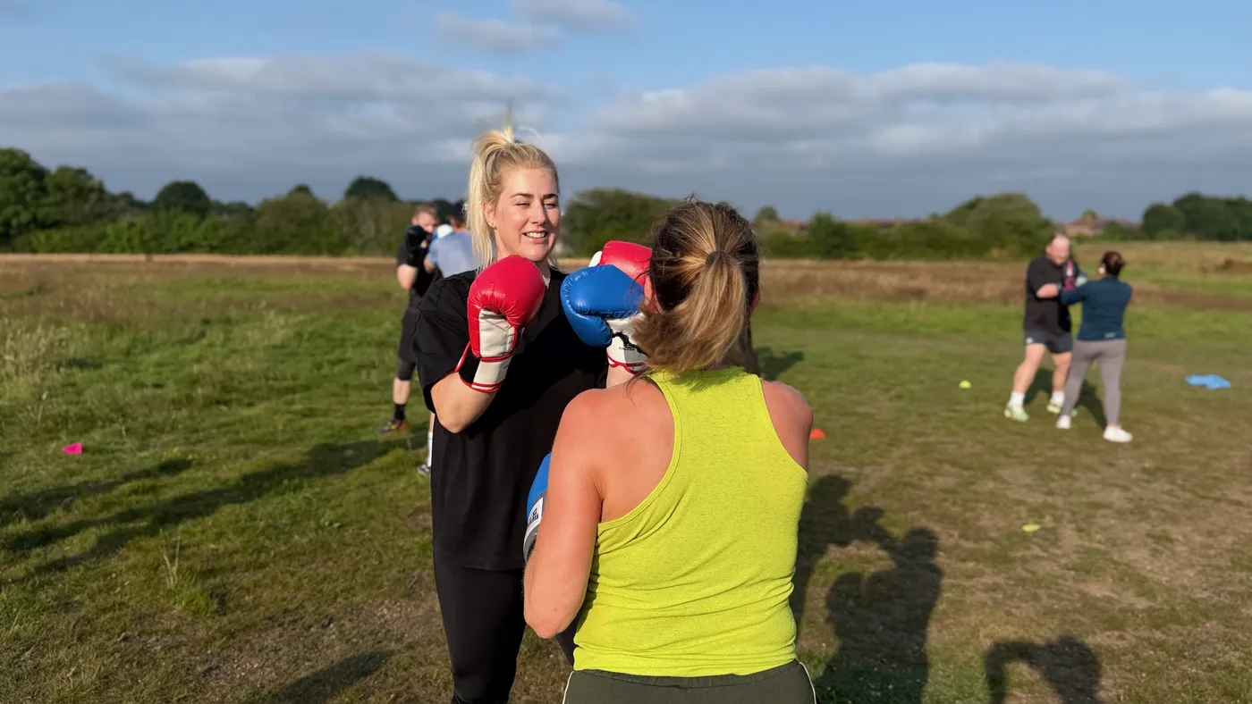 Krank Unleashed members training outdoors in Durham