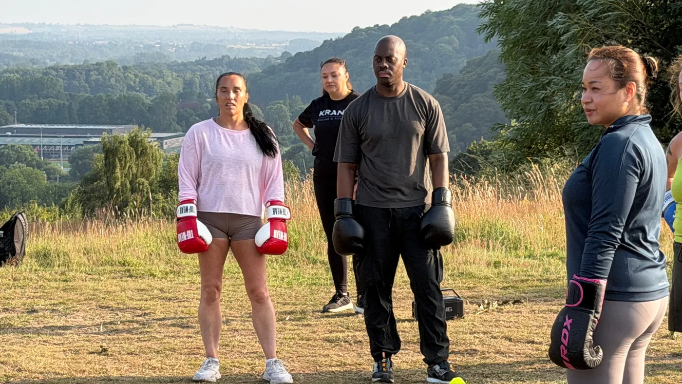Members training outdoors at Krank Unleashed