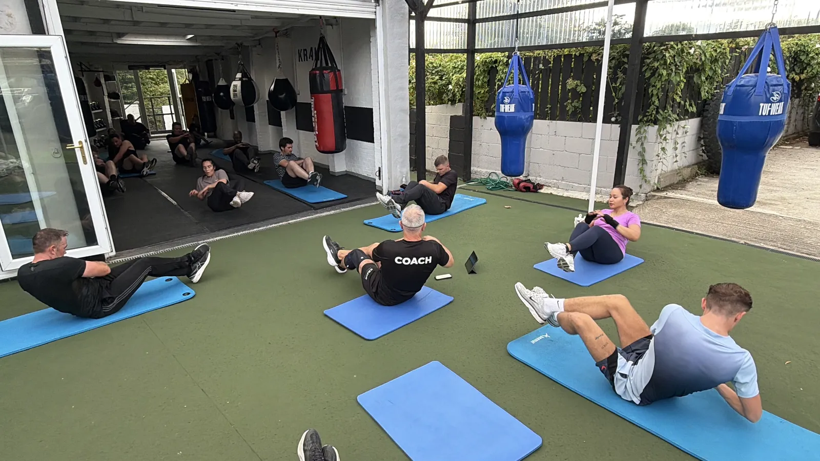 Group training at Krank Boxing and Fitness Durham